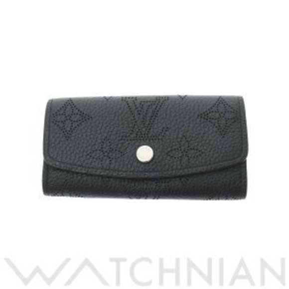 Louis Vuitton Mahina Noir Leather Key Multicle Case Black - Picture 1 of 9